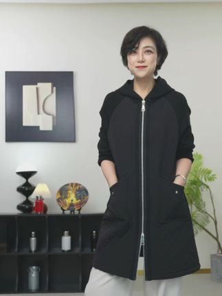 川行驼绒连帽菱格风衣款棉服显瘦,遮肉又显瘦 #风衣棉服  #显瘦遮肉 #高级感穿搭 #风衣外套中长款 #高级感风衣