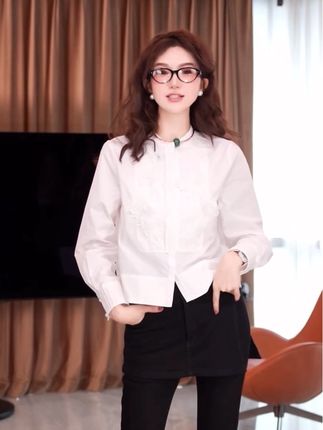 yiyiya.Guo艺艺吖【遮肉裤】休闲百搭时尚拼接牛仔裤090088SS52#艺艺吖#显高显瘦显腿长 #百搭裤子#遮肉显瘦穿搭