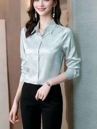 真丝桑蚕丝衬衫#时尚穿搭 #洋气上档次 #穿出高级感 #穿出自信穿出美丽 #穿出自己的风格