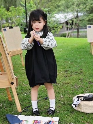 这套衣服我只有一个字:好看! #高品质童装 #女宝穿搭 #童裝 #潮童穿搭 #女童穿搭