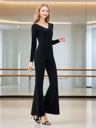 形体训练服装女套装时尚优雅气质导师礼仪走秀紧身V领舞蹈练功服#形体训练服#练功服#礼仪走秀服#舞蹈服