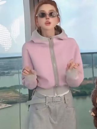~正反两穿气质时尚潮流前线显瘦减龄百搭上衣宽松阔腿卫裤*两件套~高级感满满!#穿搭 #气质穿搭 #显瘦穿搭 #高级感穿搭 #时尚