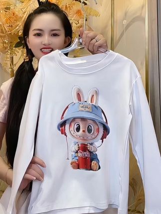 春秋女童韩版啊时髦打底衫,上身感觉好洋气啊! #高品质童装#儿童穿搭