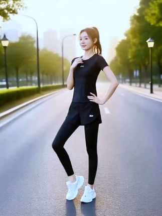 速干透气显瘦运动套装 #dou上热门 #运动套装#速干透气 #运动女孩 #运动