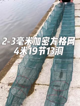 方格网虾笼#鱼虾网笼 #虾笼 #逮鱼摸虾 #户外捕鱼 #养殖网
