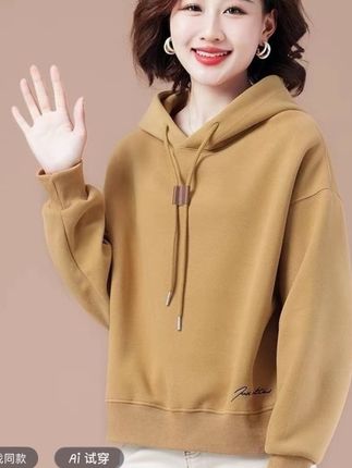 连帽卫衣女短款秋装女士女款长袖宽松外套春秋休闲爆款休闲外套女#爆款热卖中 #好物推荐🔥 #超便宜超划算 #谁穿谁好看休闲卫衣