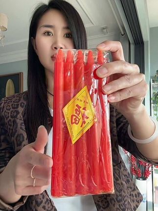红白蜡烛家用停电应急照明春节无烟无味室内圆形大号耐烧蜡烛#蜡烛#无烟蜡烛#好物推荐#应急好物#停电应急