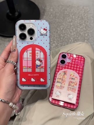 Hello Kitty折叠镜手机壳,颜值与实用双在线💫#HelloKitty #折叠镜手机壳 #可爱数码配件 #少女心好物 #手机壳安利