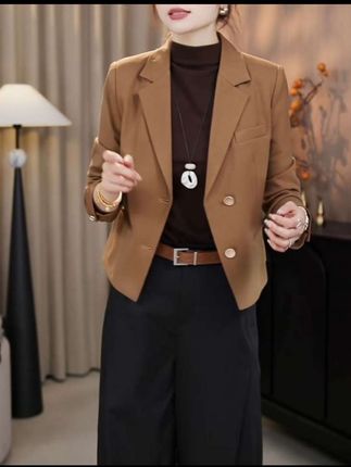 “简约两粒扣”气质立体剪裁设计感显瘦分割线时尚西装外套女春秋季#今日穿搭#谁穿谁好看系列 #西装外套女