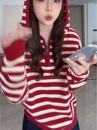 #休闲舒适 #慵懒风穿搭 #舒适休闲 #针织衫 #女装穿搭