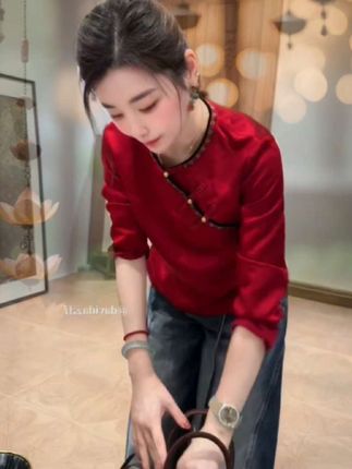 #新中式穿搭 #新中式小衫 #国风服饰 #气质穿搭#说好的随便穿穿去看秀