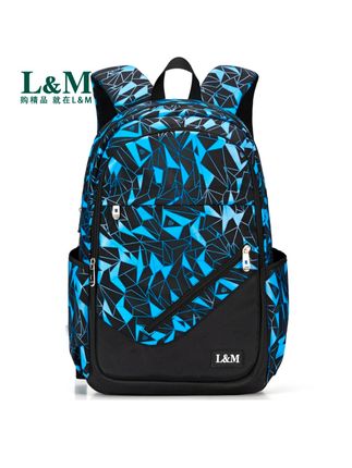 L&M现货爆款初中生书包轻便高中大学生双肩背包小学背包男双肩包 #双肩包 #双肩包推荐 #书包 #书包推荐 #学生书包