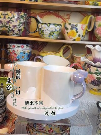忙忙碌碌的时光虽然匆匆,但不虚度#陶瓷 #马克杯 #陶瓷餐具 #陶瓷艺术