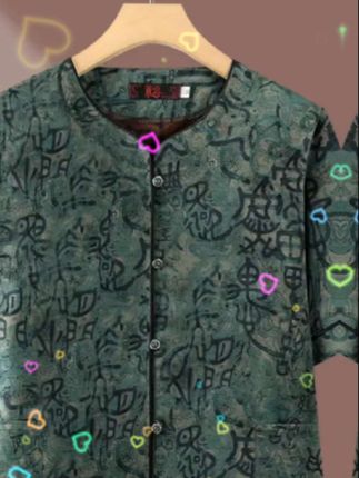 中老年人女装夏装衬衫短袖上衣服老人妈妈60岁70奶奶装老太太婆婆#面料柔软舒适 #时尚妈妈装 #新款穿搭 #夏季新品