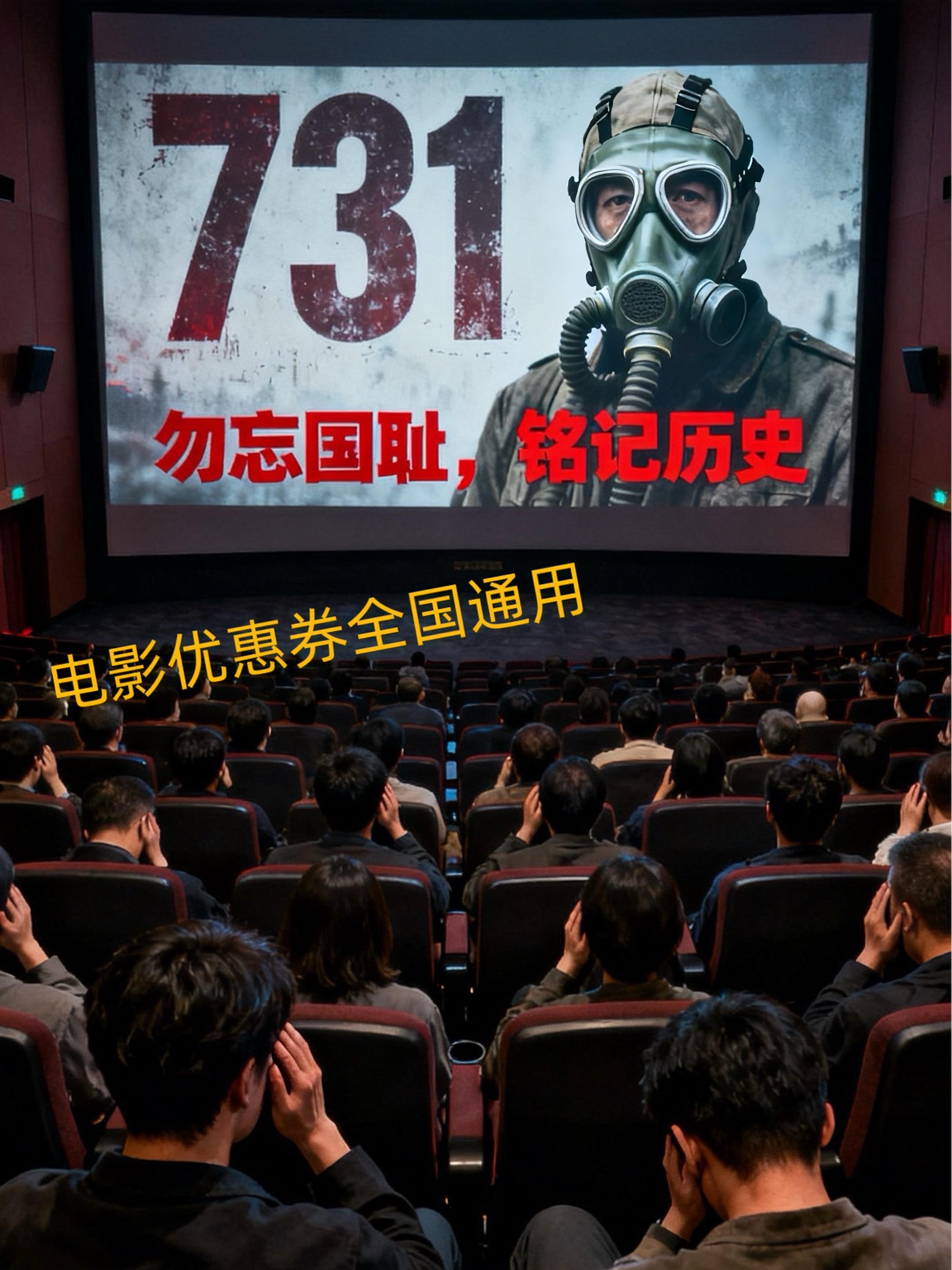 铭记历史勿忘国耻。#强烈推荐 #电影 #电影731 #电影上映 #一起看电影