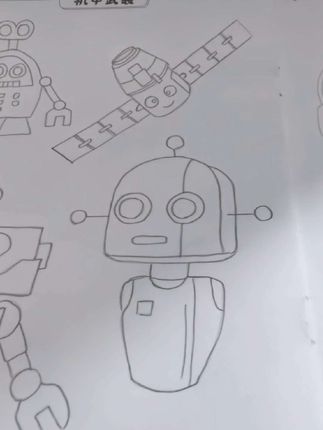 #机器人 #灵魂画手 #简笔画画