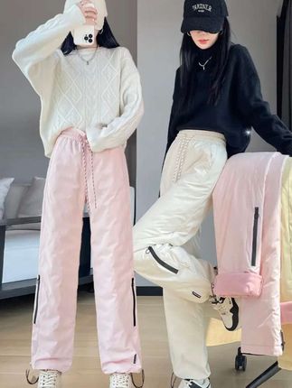 #休闲穿搭 #品质女装#谁穿谁好看#保暖舒适棉裤#视频同款工装棉裤