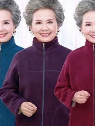 中老年妈妈装秋装摇粒绒外套老太太60岁7080奶奶抓绒加厚上衣女#妈妈装 #中老年女装 #时尚妈妈装#经济实惠 #无限回购的宝藏单品