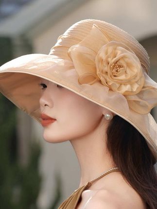 花开富贵 夏季防晒防紫外线大帽檐欧根纱渔夫帽彩胶防晒帽遮阳帽#欧根纱渔夫帽 #彩胶防晒帽 #百搭遮阳帽 #防紫外线 #超便宜超划算