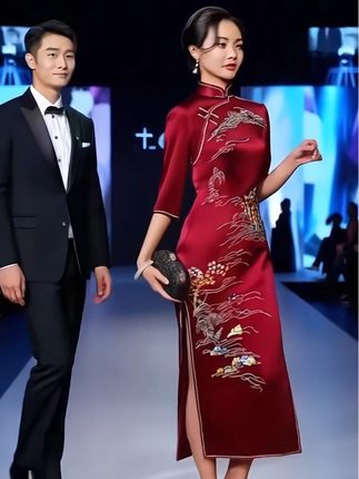 #喜妈妈旗袍 #婚礼妈妈礼服 #婚宴妈妈装 #婚庆礼服 #早秋