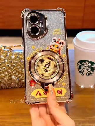 蛇年金色细闪电镀防摔适用【荣耀】300/pro/ultra旋转支架手机壳#高品质高质量高级感#好看实用耐用防摔手机壳@DOU+小助手 @抖加🔥上热门🔥dou+🔥热点宝