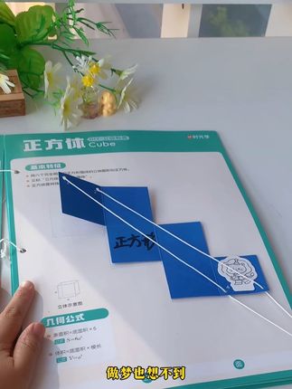 孩子的数学思维不是与生俱来的,而是通过后天培养出来的,找对方法瞬间开窍#几何 #动手动脑 #专注力 #立体几何 #小学数学