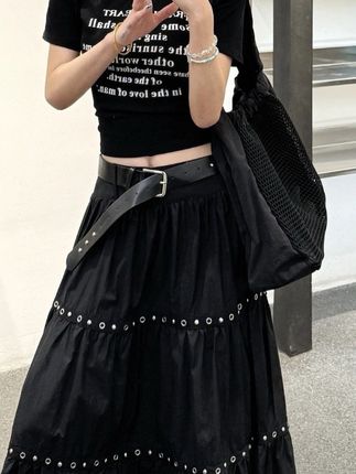 设计感独特大裙摆半身裙女夏季新款高腰显瘦宽松垂感长裙 #设计感 #高腰裙 #百搭 #显高显瘦 #出游吸睛look