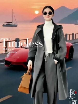 休闲百搭两面穿大衣外套#时尚穿搭 #简约穿搭 #秋冬穿搭 #早秋贵气感穿搭 #通勤穿搭如何摆脱土气感