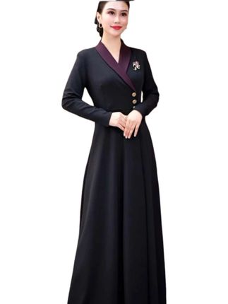 秋季女土长袖连衣裙穿起来好看做工精细经久耐用舒服柔软#小珍好物分享