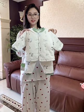 150g夹棉加厚婴儿棉袄套装0-12月宝宝棉服高腰护肚棉裤外套#宝妈分享#婴幼儿服饰 #儿童保暖套装 #婴童服装 #面料柔软舒适