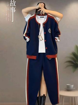 #休闲大码女装#时尚百搭女装#大码显瘦两件套#洋气减龄#气质女装