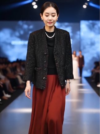 粗花呢编织小香外套经典优雅上衣#高级感穿搭 #优雅气质 #引领时尚潮流 #秋冬新款 #小香风外套
