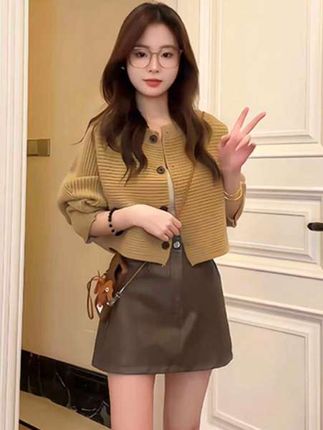 #小香风 #毛衣 #开衫外套 #穿搭 #谁穿谁好看