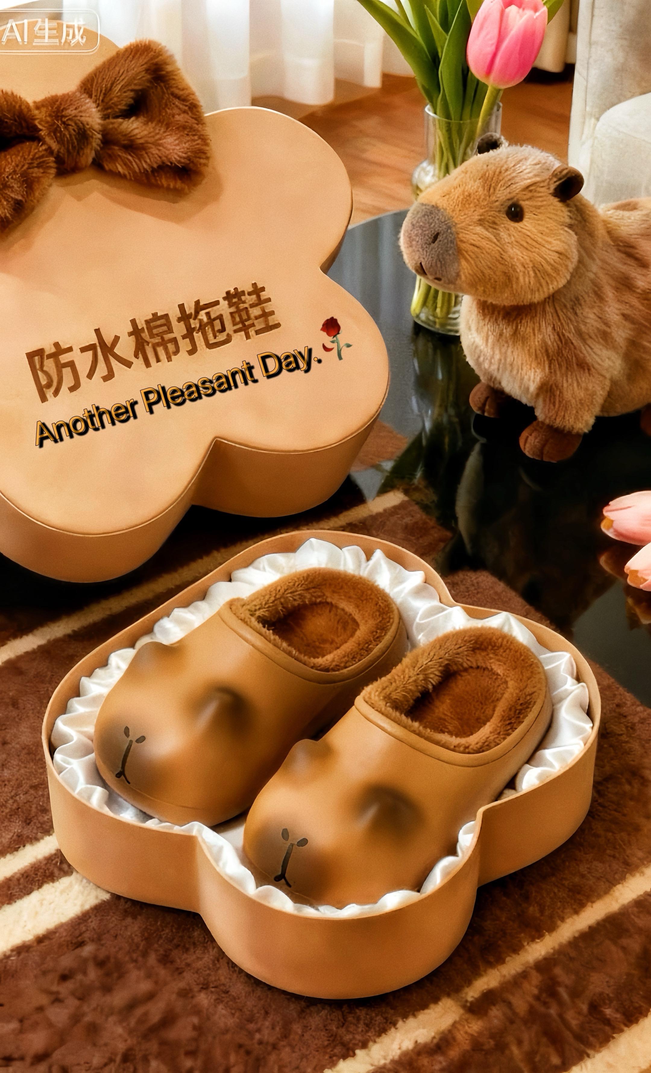 “卡皮巴拉”棉拖来啦! 它是冬日里的温柔包裹,柔软度直接拉满,踩上去像陷进云朵里,每一步都给双脚做“马杀鸡”;保暖力更是一绝,厚实绒毛牢牢锁住暖意,哪怕窗外大雪纷飞,双脚也始终暖呼呼;颜值还这么能打,卡皮巴拉萌趣造型,穿上它,可爱与舒适双双在线,谁能不爱这双把“软、暖、美”焊在身上的棉拖呢~#宝宝棉拖 #强烈推荐 #拖鞋 #抖加小助手 #棉拖