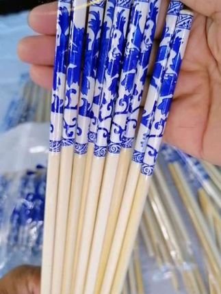 #创作灵感 一次性青花瓷筷子,独立包装,光滑无毛刺#一次性筷子#一次性餐具#一次性独立包装筷子