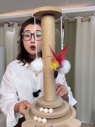 #猫抓柱 #多功能猫抓柱 #猫抓柱子缠麻绳
