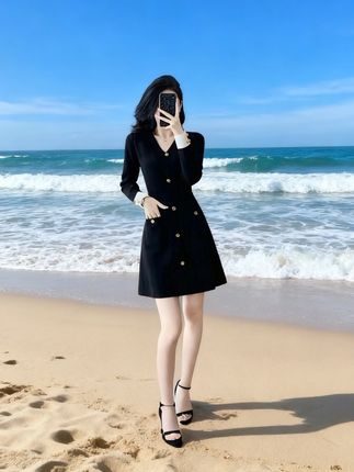 #连衣裙#小香风连衣裙#针织连衣裙#显瘦穿搭#洋气上档次