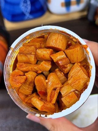 9.99到手三罐!香辣可口嘎嘣脆,好吃又下饭!#下饭菜 #萝卜干 #太好吃了