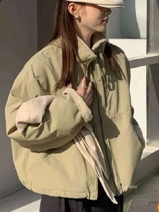 2025冬季新款加绒加厚毛毛派克服休闲韩版宽松显瘦棉服上衣#每日分享 #质量杠杠的好 #源头好货 #品质女装 #好货推荐