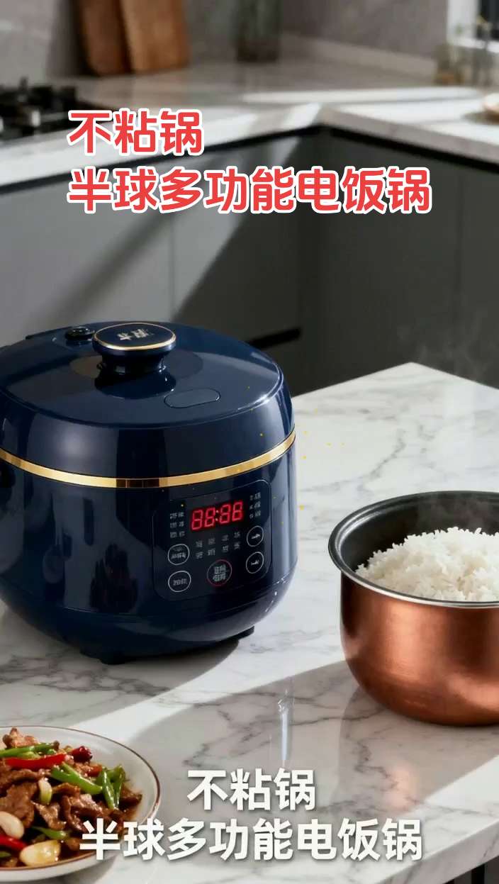 @HH(新人卖货主播) 还在为每日三餐的烹饪犯愁吗?这款多功能电饭煲为你解忧。它能一键开启美味早餐,让你时刻享用新鲜餐食,贴心呵护你的一日三餐。 它可以熬制健康营养粥,开启活力满满的一天;具备上蒸下煮的功能,一份时间收获双份美味,健康生活轻松“蒸”出来,一锅两菜轻松实现;更能炖出鲜香浓汤,温暖家人的胃,结束繁忙工作后,用一顿美味犒劳自己。 有2L~5L多种容量可选,满足不同家庭的需求。有了它,厨房烹饪变得简单又多样。 #电饭煲 #多功能电饭煲#厨房小家电#好物推 荐#强烈推荐哦