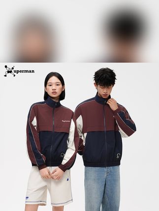 #许昕 #许昕还是太全面了 Xuperman立领复古拼接夹克美式潮牌学院风运动休闲外套男女情侣#Xuperman#运动休闲外套#美式夹克