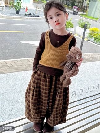 女童秋装套装2025新款时尚洋气时髦儿童女宝超好看三件套韩系 #高品质童装 #质量杠杠的好 #每日推荐 #森系穿搭 #韩版穿搭