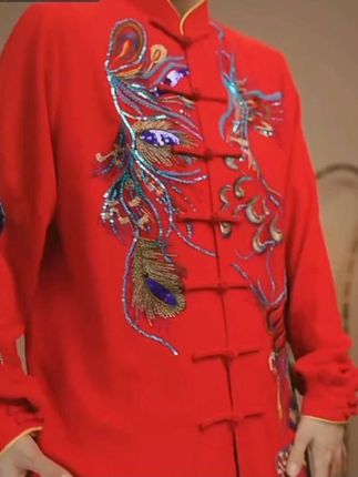 小和山太极服女2025新款刺绣表演比赛武术太极拳八段锦练功服长款#太极服 #表演服 #练功服 #比赛服 #穿出你的时尚你的感觉