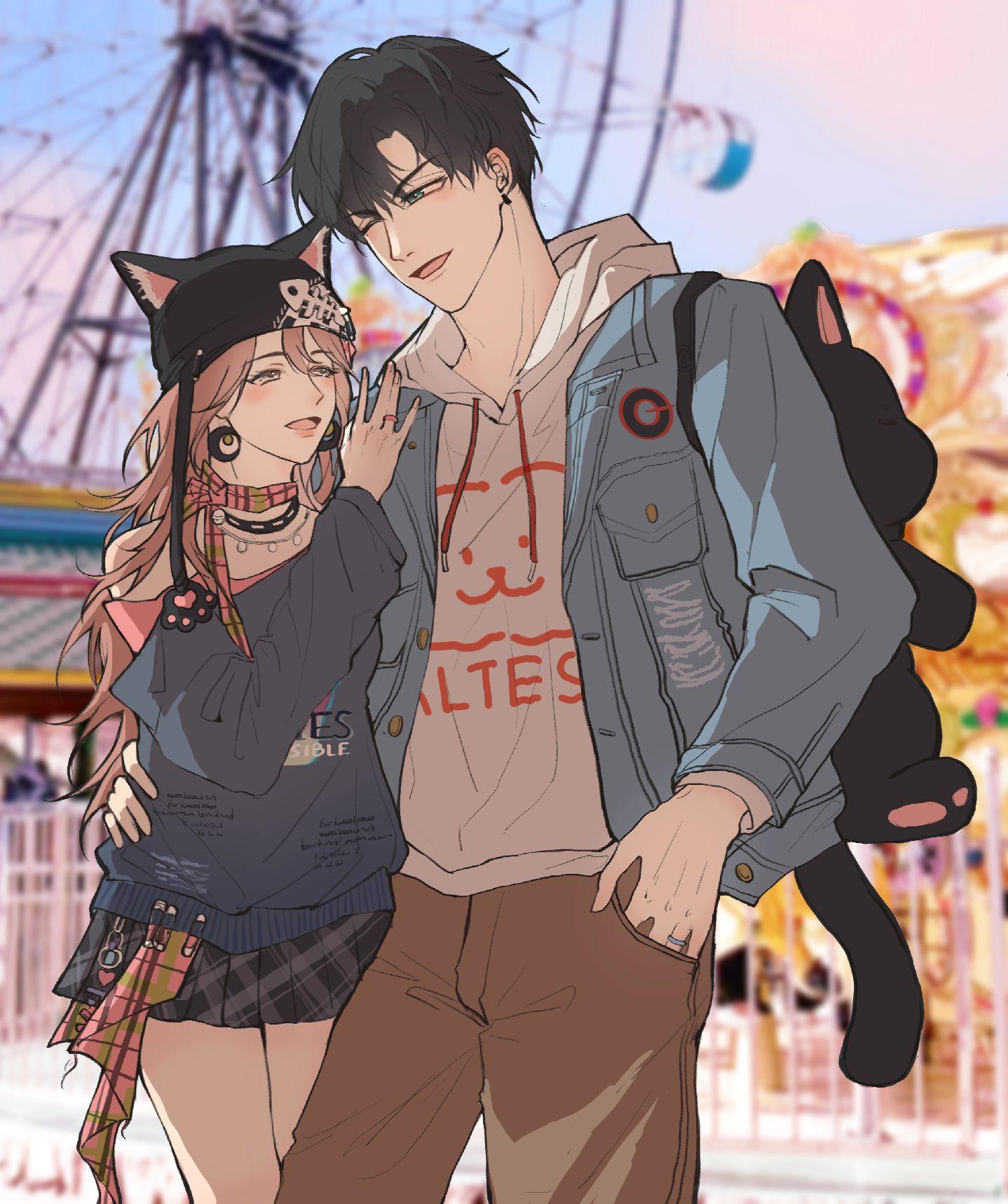 去约会吧~#同人 #光与夜之恋 #光与夜之恋萧逸 #绘画 #萧逸