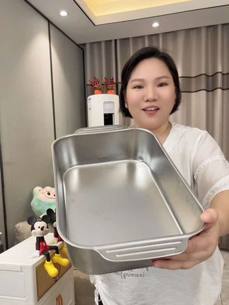 升级【长41宽24高】烤鱼盘家用长方形烤鱼托盘电磁炉专用烤鱼专用盘#烤鱼盘 #结实耐用 #实用好物 #超划算超便宜