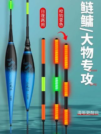 鲢鳙大物夜光漂咬钩变色鱼漂电子漂大加粗醒目浮漂钓鱼用具