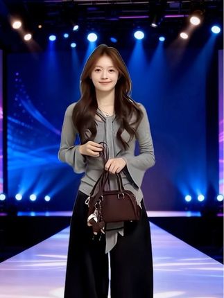 #全明星琥珀流光风大秀现场 #李现Allblack西装杀 #鞠婧祎米兰时装周 #鞠婧祎千金感小黑裙造型拿捏 #鞠婧祎米兰