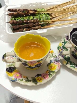 万能的咖啡杯、哈哈哈#咖啡杯 #高温釉下彩餐具