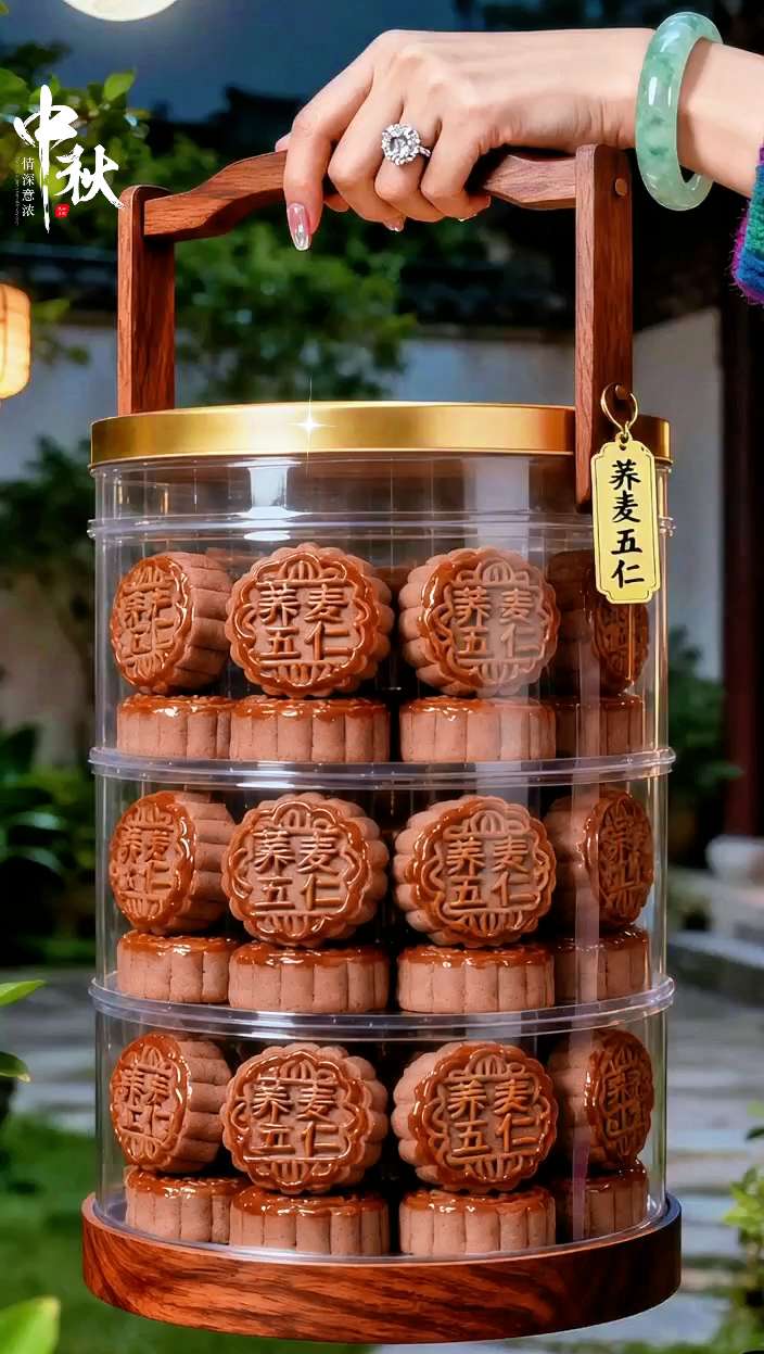 荞麦五仁月饼!中秋健康新选择。家人们谁懂啊!荞麦+五仁的组合太绝了!饼皮是荞麦粉做的,带着淡淡麦香,酥软不噎人。 里面五仁超实在,核桃、杏仁、瓜子仁脆香饱满,还加了芝麻提味,没有怪味。咬一口先尝到荞麦的质朴,再是坚果的醇厚,甜而不齁、油润不腻,比普通月饼更健康。 老人小孩吃着放心,自己当茶点、中秋和家人分食都合适。爱吃五仁又想控糖的,闭眼冲! #荞麦五仁月饼 #健康中秋味 #传统糕点创新 #月饼推荐#超便宜超划算 @抖音小助手 @抖加🔥上热门🔥dou+🔥热点宝