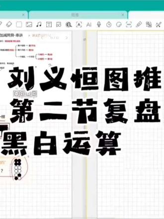 局长来复盘黑白运算啦!#真实生活分享计划 #超格教育 #图推 #刘义恒